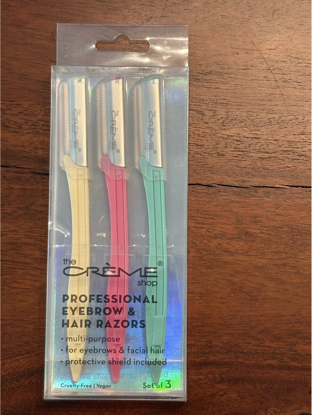 The Creme Shop Professional Eyebrow Hair Razors Set of 3. NEW!